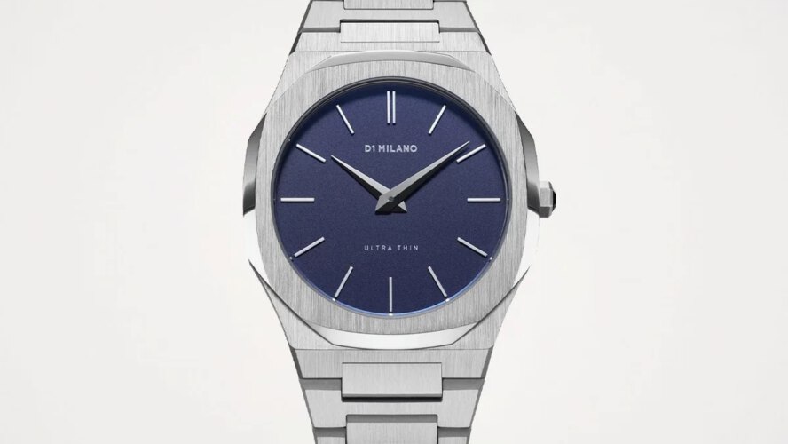 D1 Milano Extremely Skinny Bracelet 38mm Retains Metal Watches Smooth