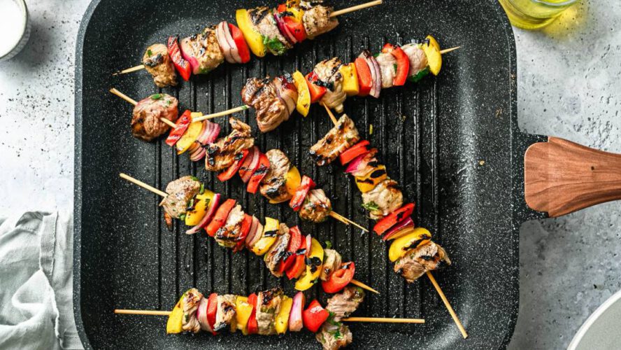 Grilled Carne Asada Skewers – {Straightforward Summer time Dinner}