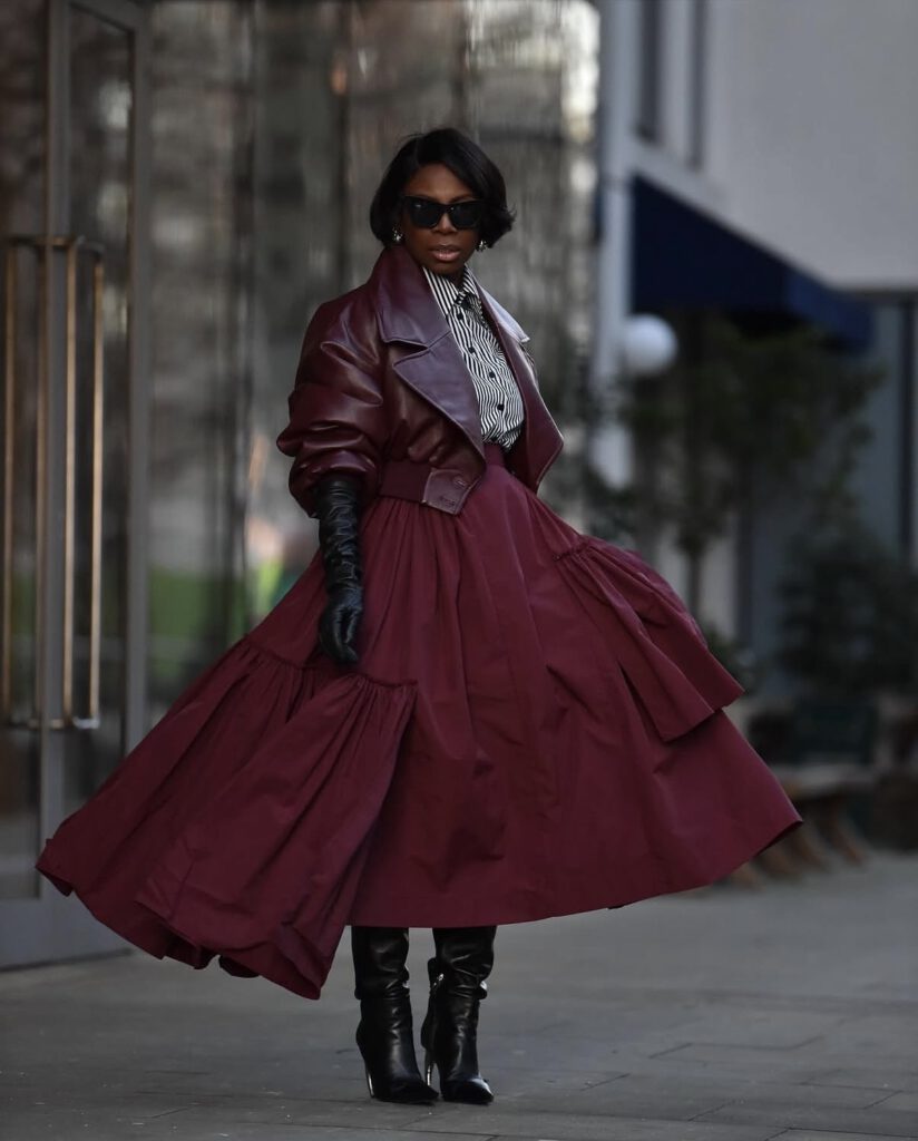 burgundy fall outfits