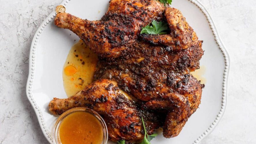 Spatchcock Rooster (Roasted)