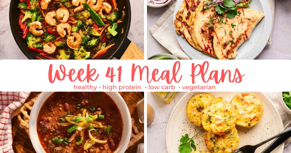Wholesome Weekly Meal Plans (Oct 5 – Oct 10)